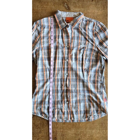 Ktm racing power wear long sleeve plaid button down shirt men's size large - Picture 6 of 7